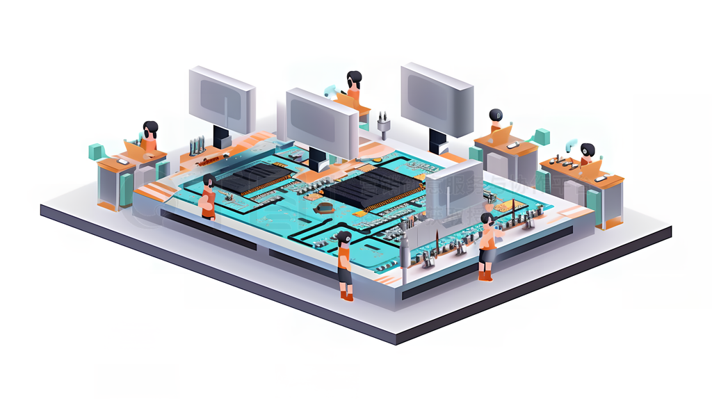 集成电路设计在半导体芯片生产制造中的视觉元素